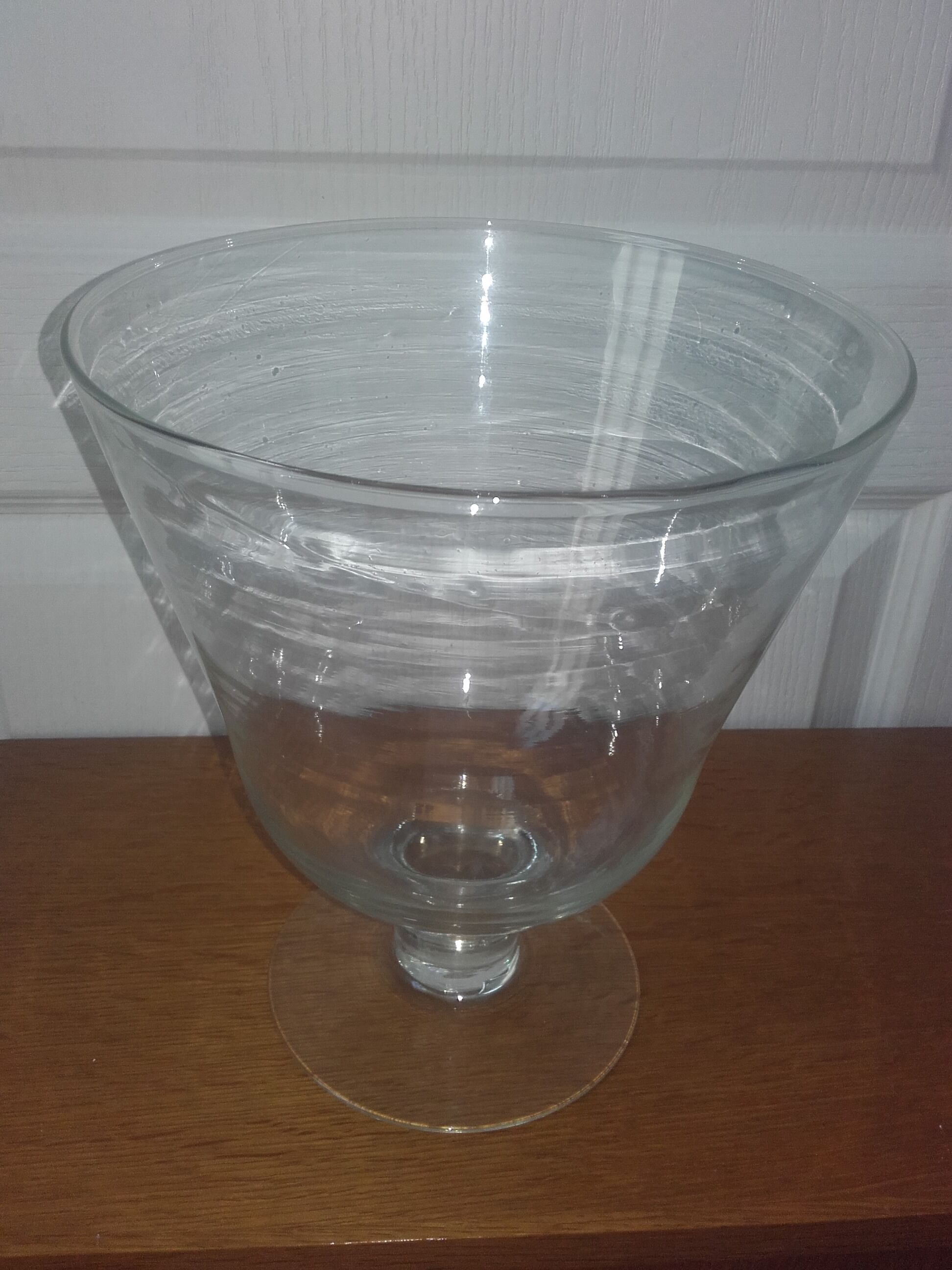 Large antique glass bowl