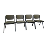 4 black Vertebra chairs