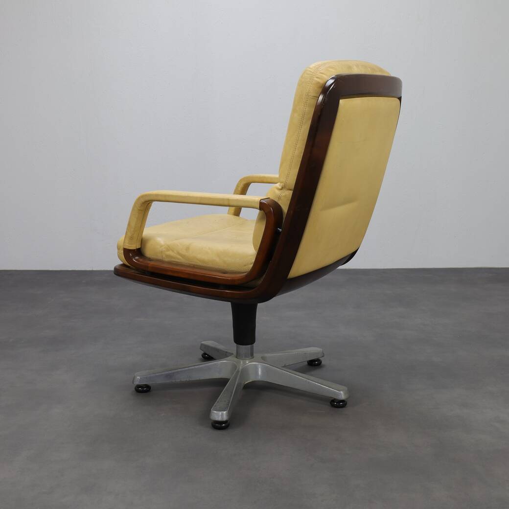Office chair in leather by Eugen Schmidt, 1960s