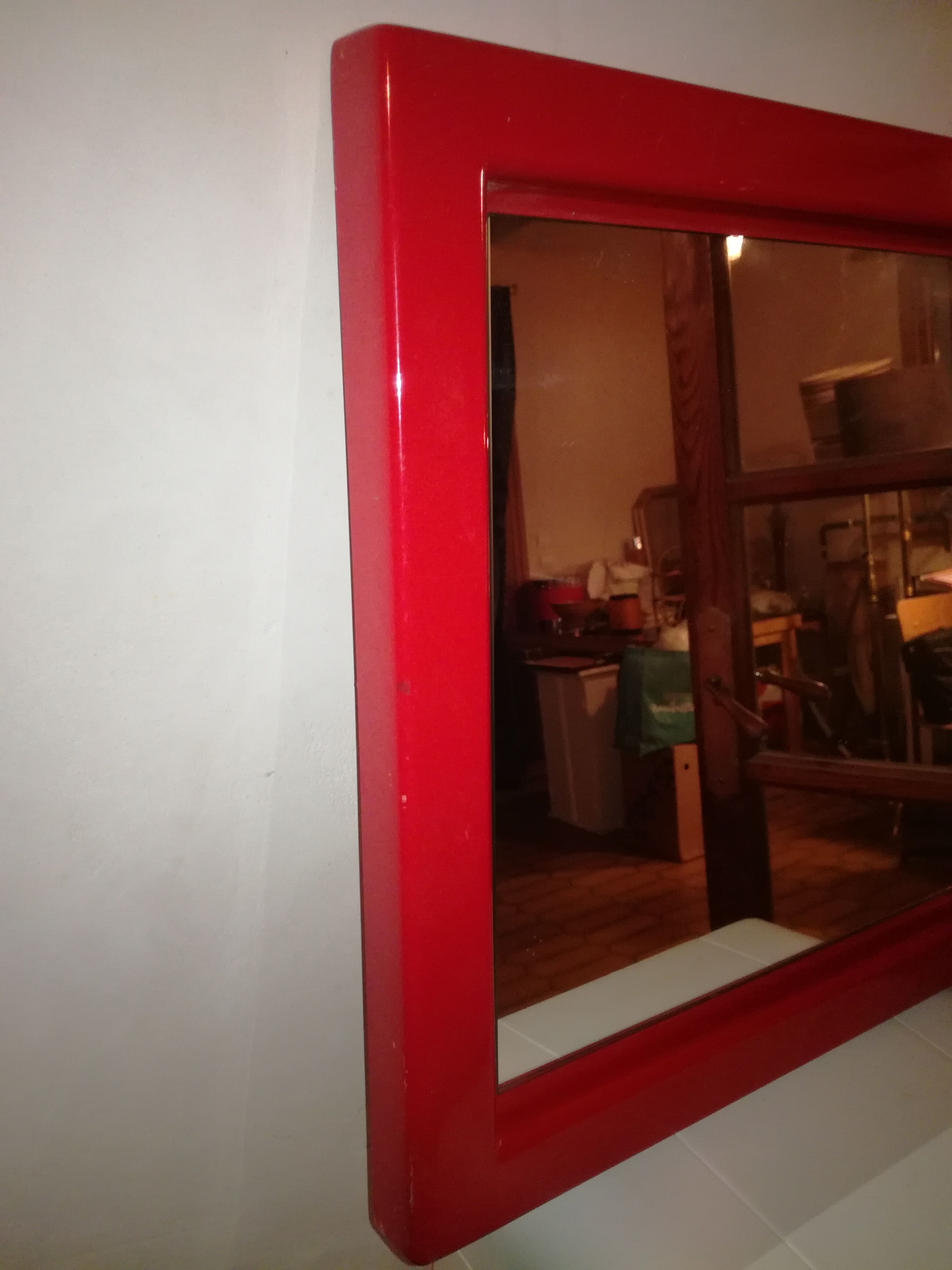 Miroir en résine de polyester années 70