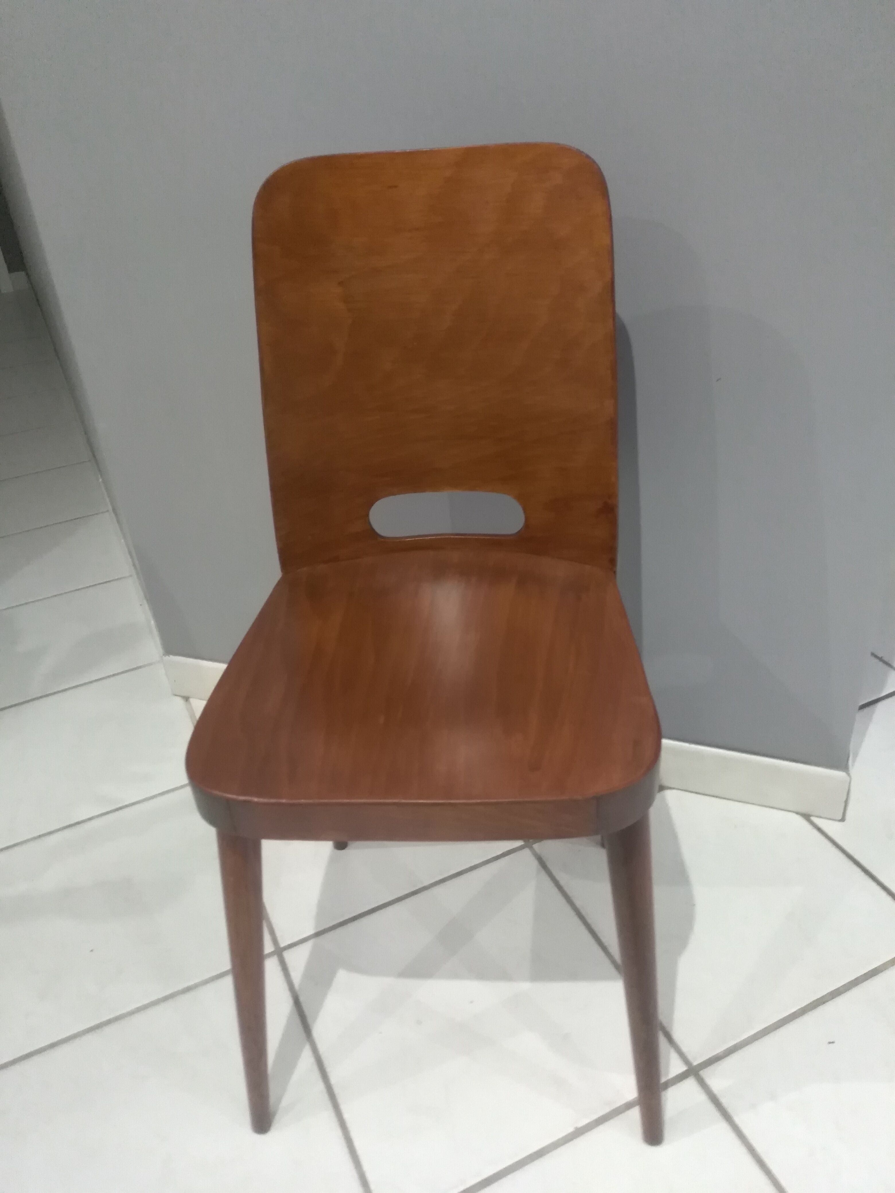 Suite of 4 Chairs by Bistrot Baumann year 1950