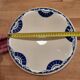Round service plate demi-void signed Badonviller Thouars Art Deco