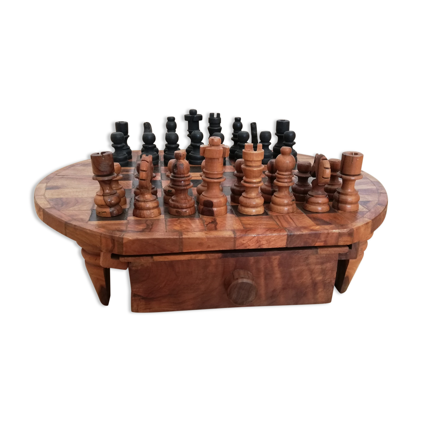 Olivier's wooden chessboard