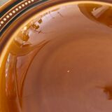 6 toulouse brown hollow plates made of St Amand earthenware