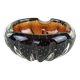 Glass platter in bullicante technique, Italian Modern design from the 1960s