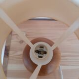 Solid walnut ball lamp