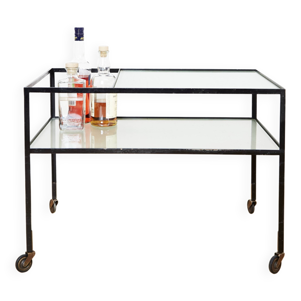 Bar cart Herbert Hirche for Christian Holzäpfel, 1956
