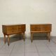 Italian Mid-Century modern bedside tables, 1950s, set of 2