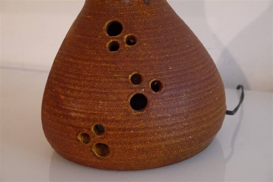 Lampe en cderamique des potiers d'Accolay