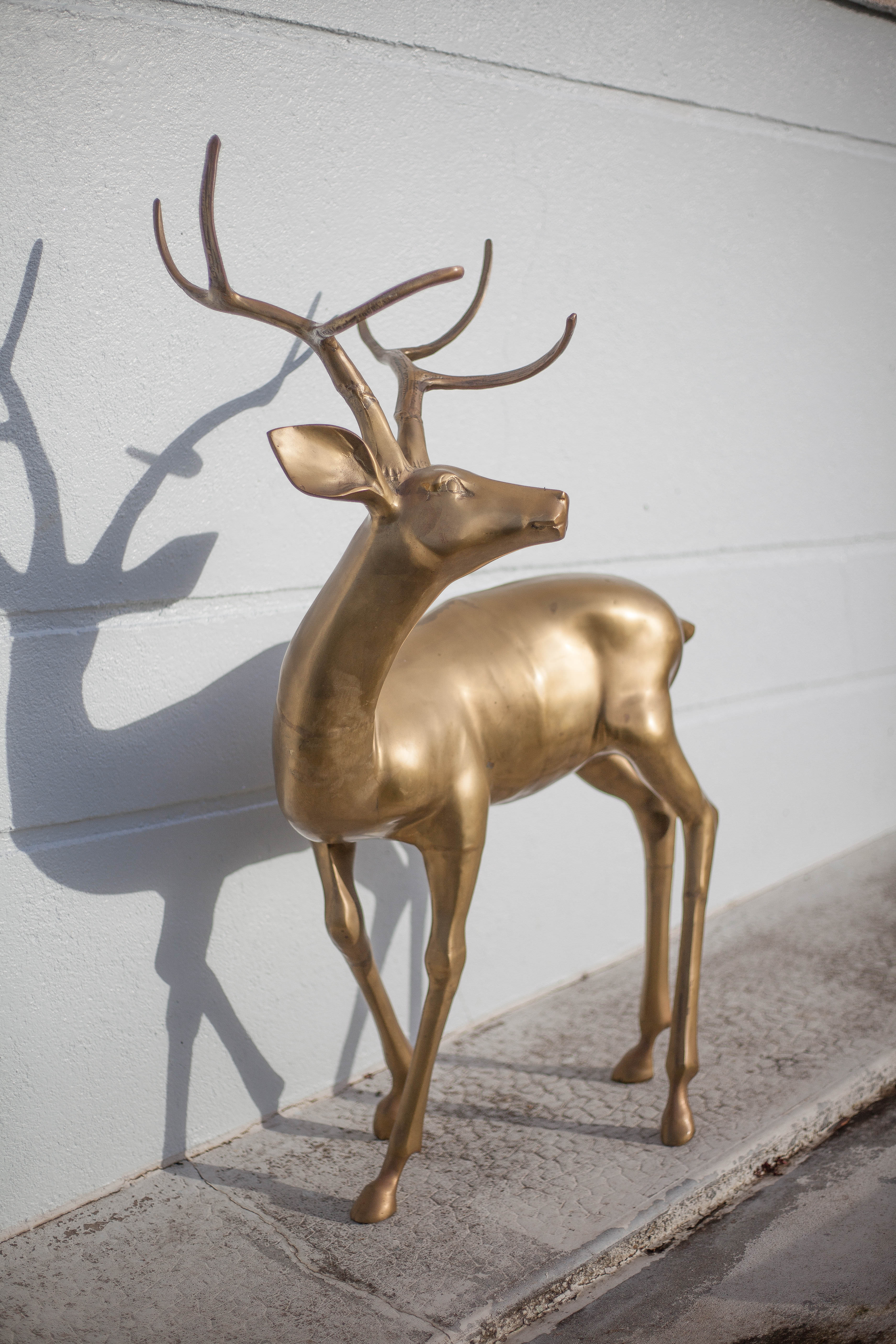 Cerf laiton vintage xxl