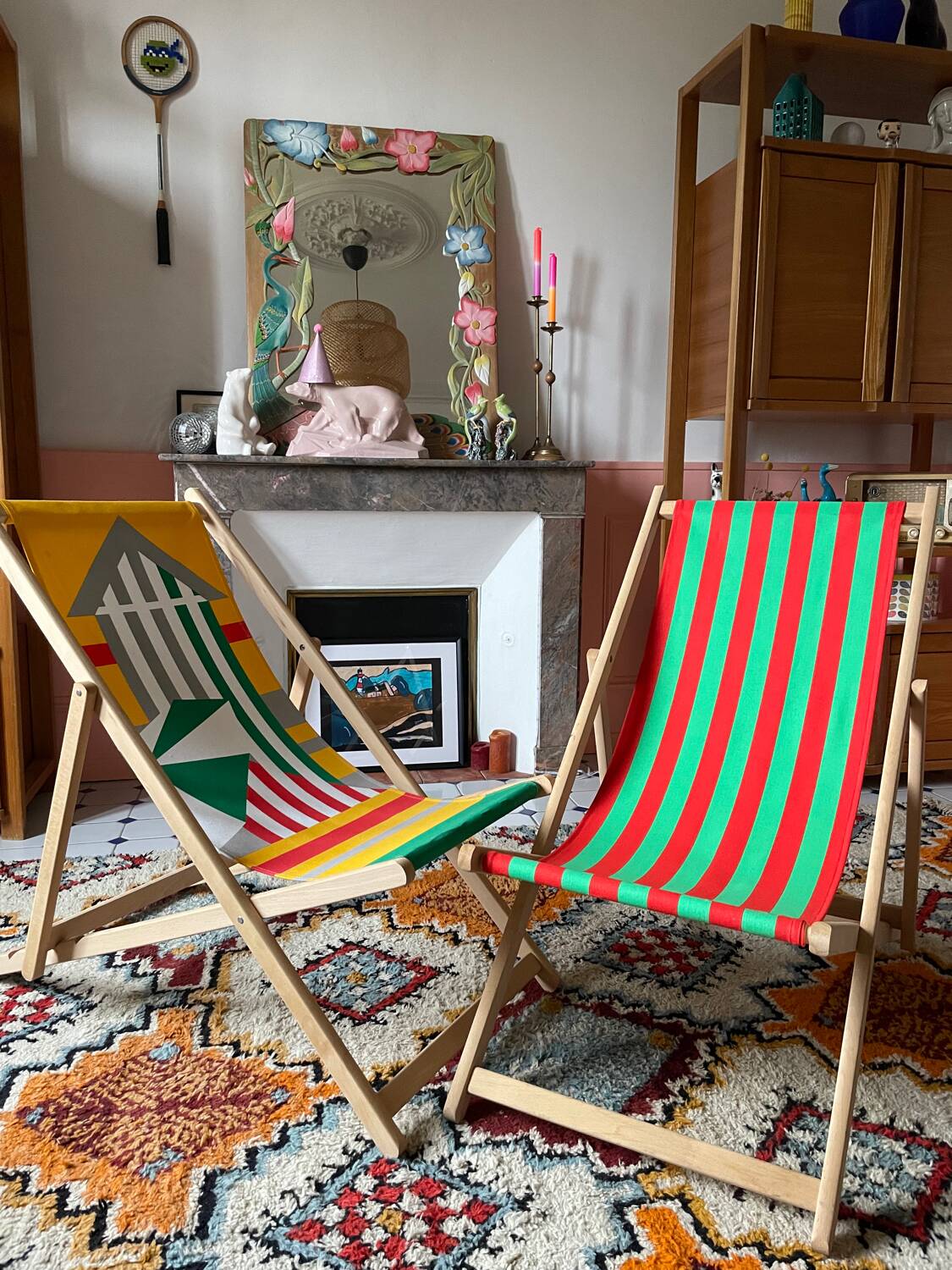 Duo of 60s lounge chairs