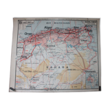 School map Vidal 11 bis Algeria and Tunisia