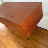 Small Scandinavian wooden chest of drawers