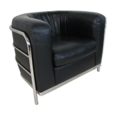 Fauteuil cuir vintage model Onda par De Pas D’Urbino et Lomazzi pour Zanotta