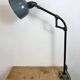 Lampe de table d'atelier en émail gris industriel de Siemens, années 1950