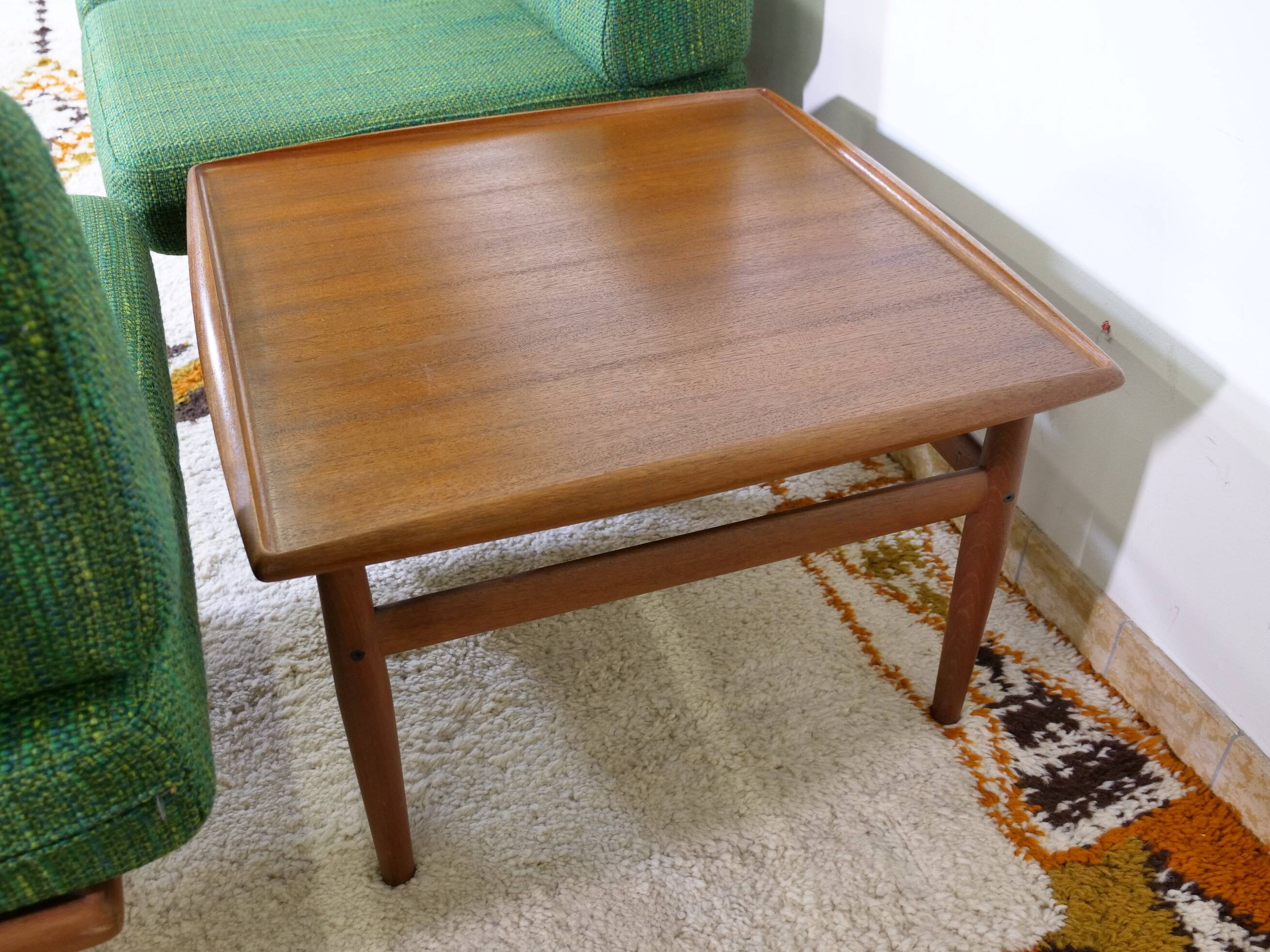 Sofa Set in Teak by Peter Hvidt & Orla Mølgaard Nielsen, Set of 3, 1960s