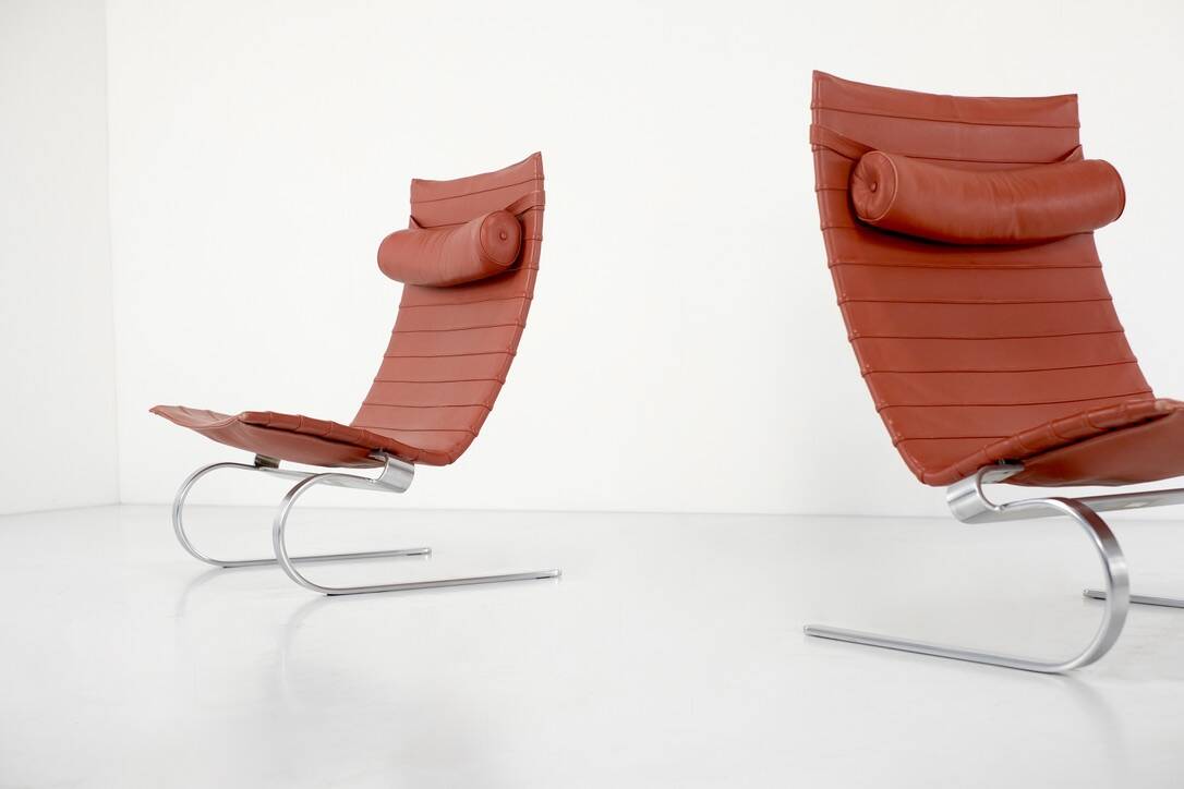 PK20 armchairs by Poul Kjaerhom for Fritz Hansen, Denmark 1968.