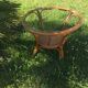 Vintage bamboo and rattan coffee table