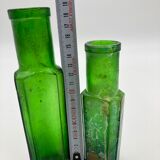 Set of two green vials