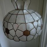 Mother-of-pearl and brass lampshade