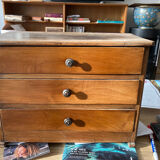 Cherry student work chest of drawers