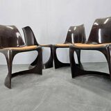 Set of four dining chairs Steens Østergaard A-Line 290, Cado, Denmark, 1960s