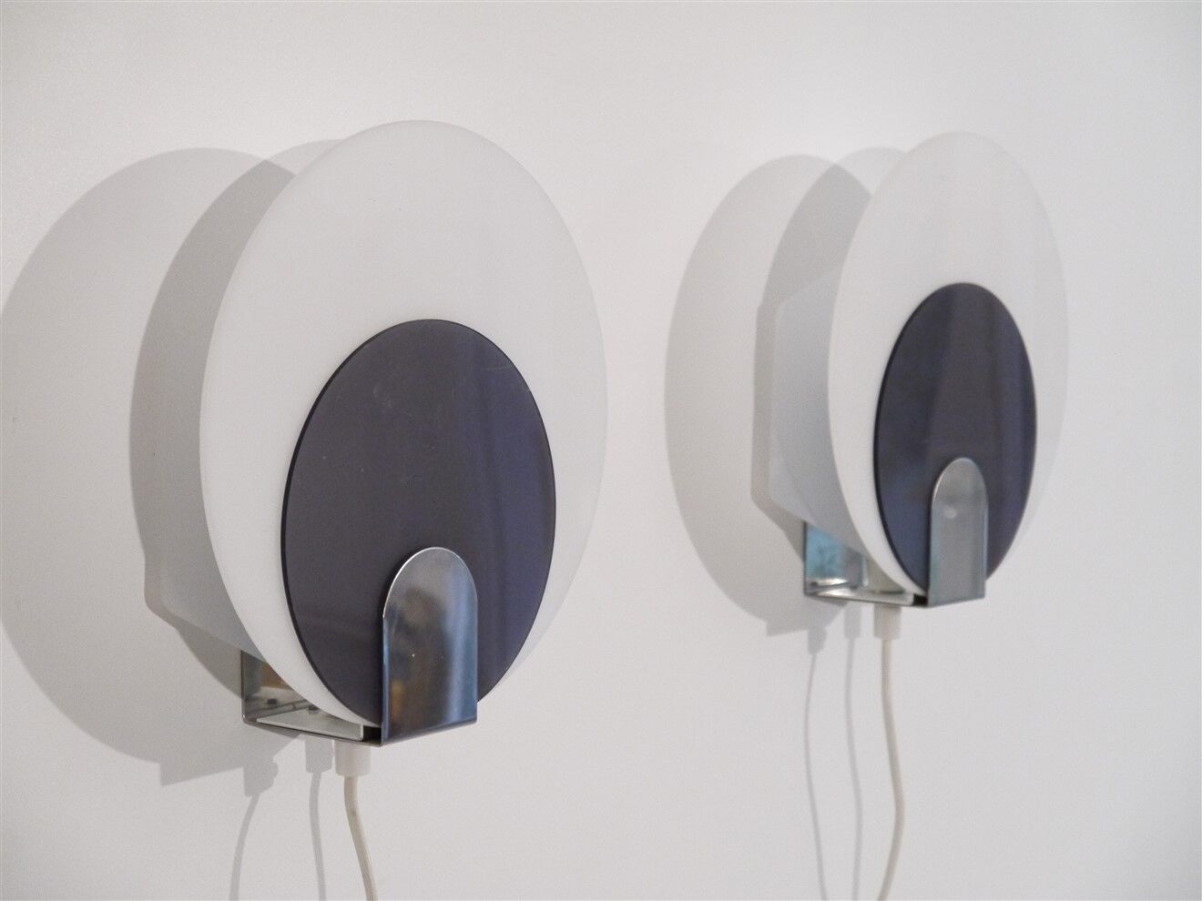 Pair of Scandinavian vintage wall lamps 1970