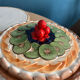 Fruit tart dish barbotine "fruit tart" Silea