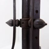 Art Nouveau Wrought iron tripod floor candlestick