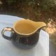 Teapot and milk jug We Two in vintage black and yellow ceramic