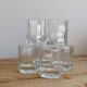 6 vintage octagonal Esso water glasses