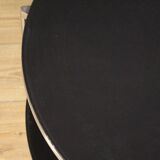 1980s coffee table on casters