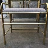 Golden dressing table and armchair