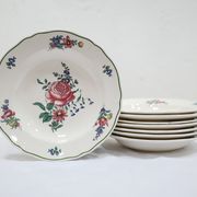 Series of 8 vintage hollow plates edited by Villeroy and Boch