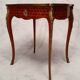 Louis XV Style Writing Table - Gouffé House - Cubes Marquetry - Bois De Rose - 20th