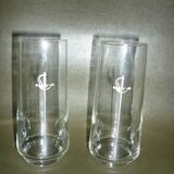 Set of 2 glasses with engraved sword