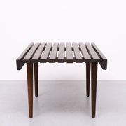 1960's Mid-Century Modern Danish Style Wood Slat Coffee Table or bench