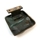 Mid Century Solid Abstract Brutalist Bronze front Door Handle 1960