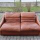 Canapé vintage Rolf Benz 2 places en cuir oxblood