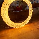 Applique vintage métal verre et miroir