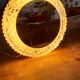 Wall lamp vintage metal glass and mirror