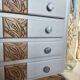 Art Deco chest of drawers with mustache feet