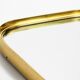 Small solid Mid Century brass wall mirror by Münchener Zierspiegel