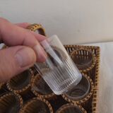 1930 wicker liqueur service basket