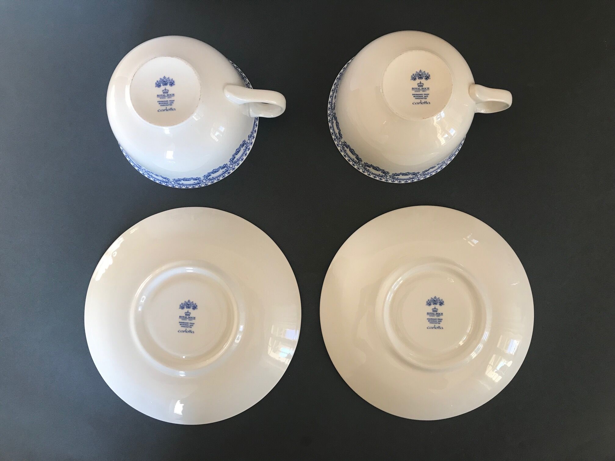 Tasses à thé Royal Boch