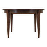 Table ronde en palissandre, design danois, années 1970, production : Danemark