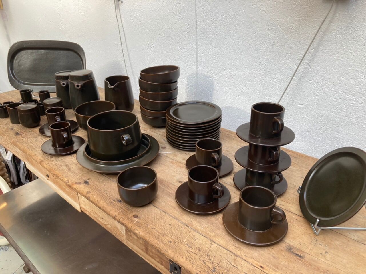 Rosenthal service in brown porcelain