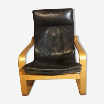 Fauteuil scandinave cuir