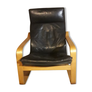 Fauteuil scandinave cuir