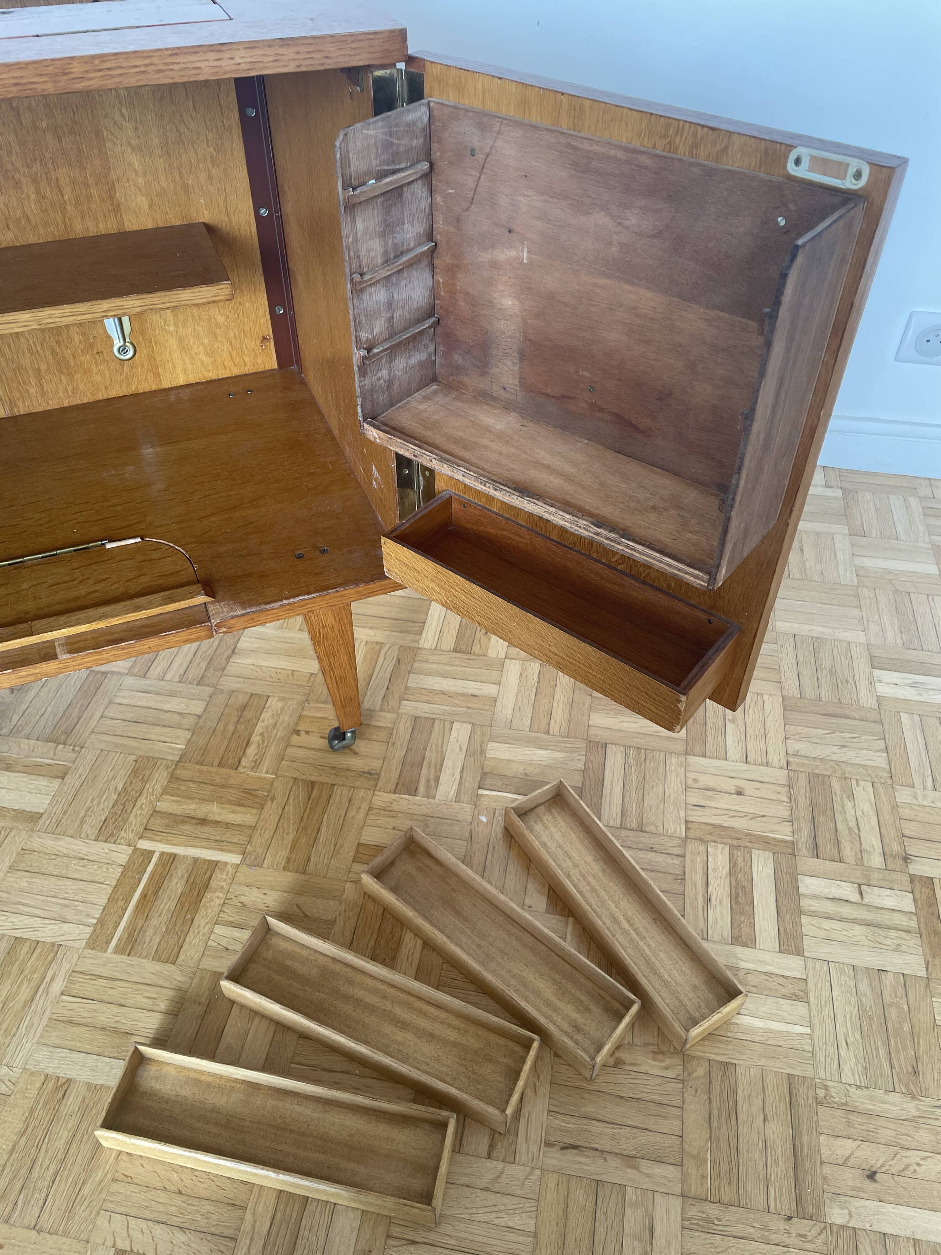 1960s sewing cabinet